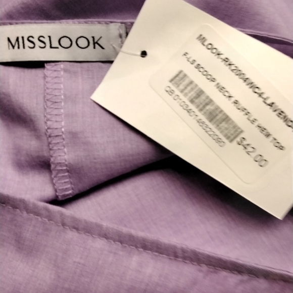 NWT Misslook Women's Lavender Tunic  Size L - Picture 12 of 12